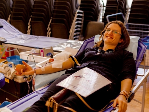 Opération de don du sang au campus de Dijon